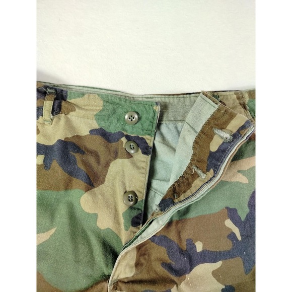 Vintage US Army BDU Pants Mens 38x31 LT Woodland Camo Cargo Combat Military - Picture 6 of 13
